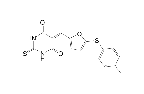 5-((5-[(4-Methylphenyl)sulfanyl]-2-furyl)methylene)-2-thioxodihydro-4,6(1H,5H)-pyrimidinedione