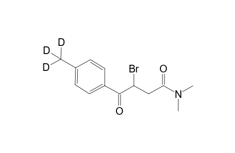 3-bromo-N,N-dimethyl-4-oxo-4-[4-(trideuteriomethyl)phenyl]butanamide