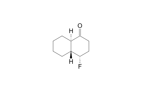 1(2H)-Naphthalenone, 4-fluorooctahydro-, (4.alpha.,4a.beta.,8a.alpha.)-