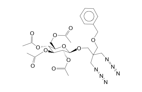 (3-Azido-2-azidomethyl-2-benzyloxymethyl-propyl)-2,3,4,6-tetra-O-acetyl-b-d-glucopyranoside