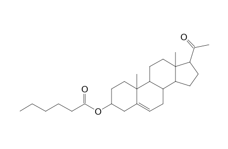 5-Pregnen-3.beta.-ol-20-one, hexanoate