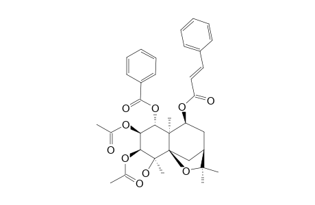 (1R,2S,3S,4S,5R,7R,9S,10R)-2,3-Diacetoxy-1-benzoyloxy-9-transcinnamoyloxy-4-hydroxydihydro-.beta.-agarofuran