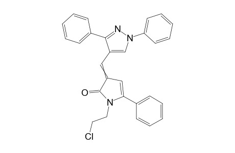 1-(2-Chloroethyl)-3-((1,3-diphenyl-1H-pyrazol-4-yl)methylene)-5-phenyl-1H-pyrrol-2(3H)-one