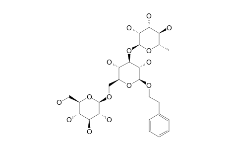 2-PHENYLETHYL-(ALPHA-L-RHAMNOPYRANOSYL)-(1->3)-[BETA-D-GLUCOPYRANOSYL-(1->6)]-BETA-D-GLUCOPYRANOSIDE