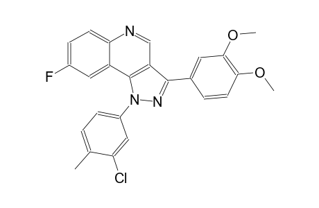 1H-pyrazolo[4,3-c]quinoline, 1-(3-chloro-4-methylphenyl)-3-(3,4-dimethoxyphenyl)-8-fluoro-