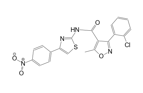 4-isoxazolecarboxamide, 3-(2-chlorophenyl)-5-methyl-N-[4-(4-nitrophenyl)-2-thiazolyl]-