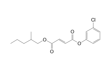 Fumaric acid, 2-methylpentyl 3-chlorophenyl ester