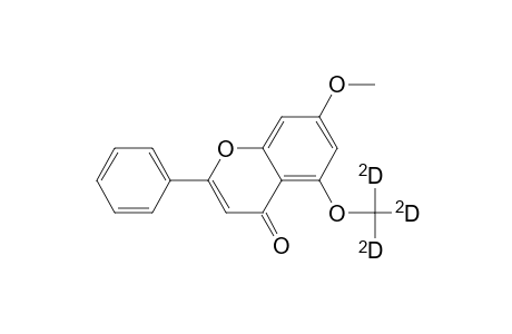 7-O-methyl-5-O-trideuteriomethylchrysin