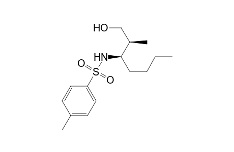 Benzenesulfonamide, N-[1-(2-hydroxy-1-methylethyl)pentyl]-4-methyl-, (R*,S*)-(.+-.)-