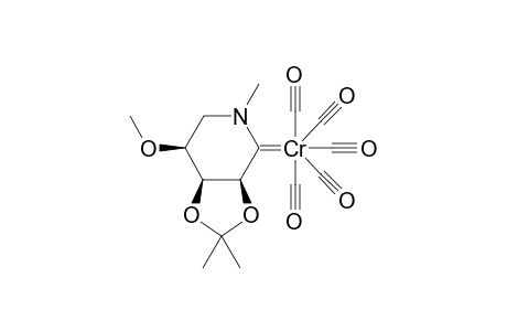 Pentacarbonyl[1,5-dideoxy-2,3-O-isopropylidene-4-O-methyl-1,5-(methylimino)-D-ribo-pyranosylidene]chromium
