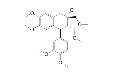 6,7-Bis(methoxymethyl)-2,3-dimethoxy-8-(3,4-dimethoxyphenyl)-6-methoxy-5,6,7,8-tetrahydronaphthalene