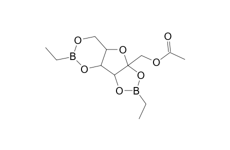 alpha-L-SORBOFURANOSE, CYCLIC 2,3:4,6-BIS(ETHYLBORONATE) 1-ACETATE