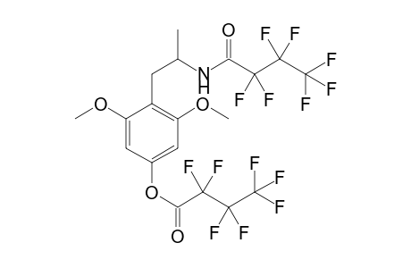 2,6-Dimethoxy-4-hydroxyamphetamine 2HFB (N,O)