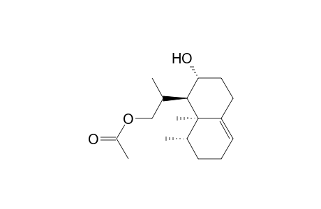 1-Naphthaleneethanol, 1,2,3,4,6,7,8,8a-octahydro-2-hydroxy-.beta.,8,8a-trimethyl-, .alpha.-acetate, [1R-[1.alpha.(S*),2.beta.,8.beta.,8a.beta.]]-