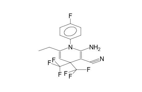 1-(PARA-FLUOROPHENYL)-2-AMINO-3-CYANO-4,4-BIS(TRIFLUOROMETHYL)-6-ETHYL-1,4-DIHYDROPYRIDINE