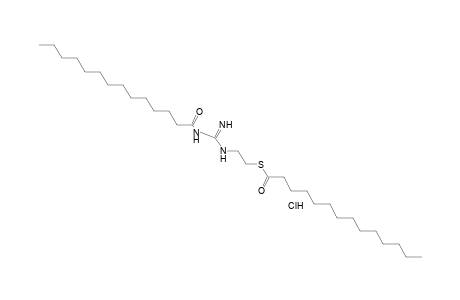 tetradecanethioic acid, S-ester with N-[(2-mercaptoethyl)amidino]tetradecanamide, hydrochloride
