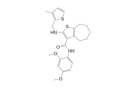 4H-cyclohepta[b]thiophene-3-carboxamide, N-(2,4-dimethoxyphenyl)-5,6,7,8-tetrahydro-2-[[(3-methyl-2-thienyl)methyl]amino]-