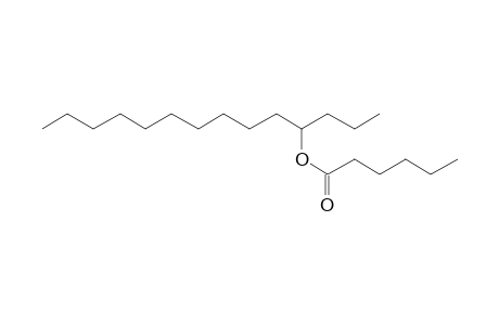 Hexanoic acid, 4-tetradecyl ester