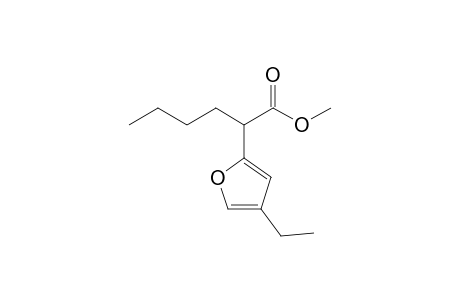 2-(4-Ethyl-2-furanyl)hexanoic acid methyl ester