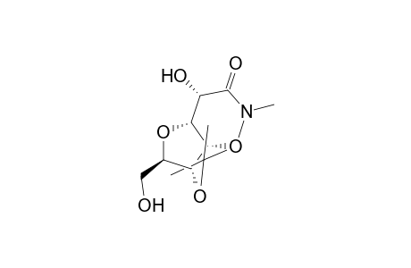 N,N-Dimethyl-3,6-anhydro-4,5-O-isopropylidene-D-glycero-D-manno-heptonamide