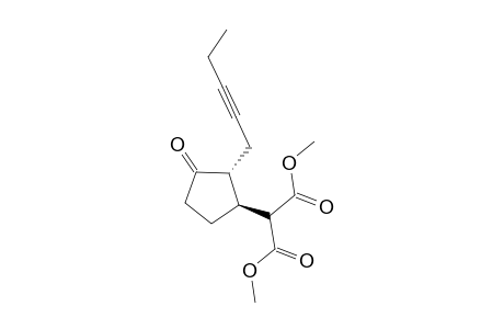 Dimethyl 2-(3-Oxo-2-pent-2-ynylcyclopentyl)malonate