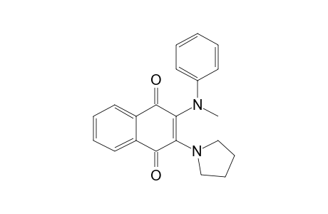 2-Methyl(phenyl)amino-3-pyrrolidino-1,4-naphthoquinone