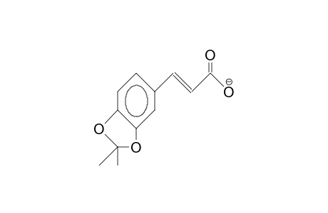 3,4-Isopropylidenedioxy-cinnamic acid, anion