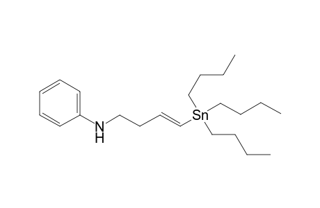 N-[(E)-4-tributylstannylbut-3-enyl]aniline