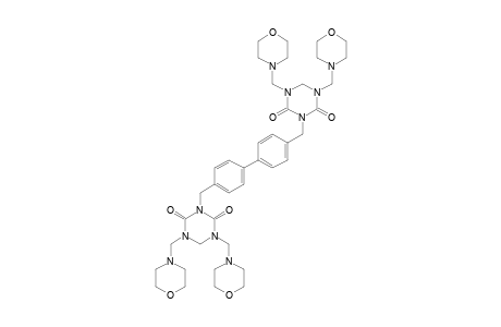 4,4'-BIS-(1,5-BIS-(MORPHOLINOMETHYL)-2,4-DIOXOHEXAHYDRO-1,3,5-TRIAZINYL)-BIPHENYLE