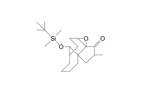12-(T-Butyl-dimethyl-silyloxy)-11,11a-epoxy-decahydro-2-methyl-3a,8-methano-3ah-cyclopentacyclododecen-1(4H)-one