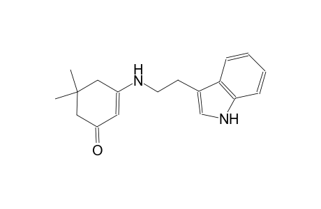 3-{[2-(1H-indol-3-yl)ethyl]amino}-5,5-dimethyl-2-cyclohexen-1-one