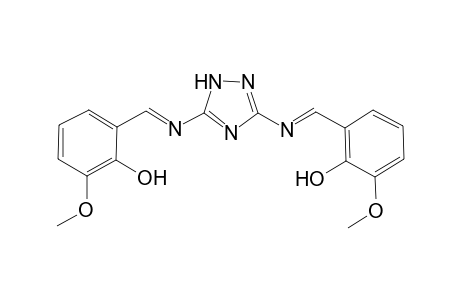 2,2'-{1H-1,2,4-Triazole-3,5-diylbis[nitrilo(E)methylylidene]}bis(6-methoxyphenol)