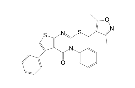 thieno[2,3-d]pyrimidin-4(3H)-one, 2-[[(3,5-dimethyl-4-isoxazolyl)methyl]thio]-3,5-diphenyl-