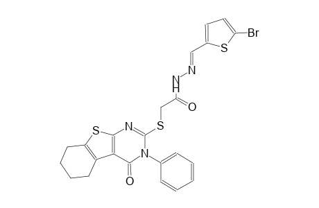 N'-[(E)-(5-bromo-2-thienyl)methylidene]-2-[(4-oxo-3-phenyl-3,4,5,6,7,8-hexahydro[1]benzothieno[2,3-d]pyrimidin-2-yl)sulfanyl]acetohydrazide
