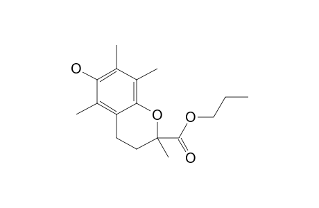 6-Hydroxy-2,5,7,8-tetramethylchroman-2-carboxylic acid, N-propyl ester