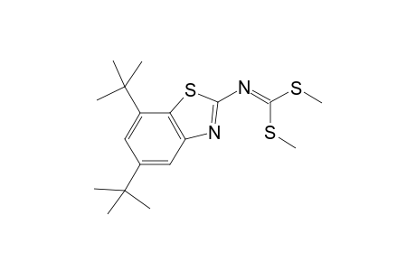 N-(5,7-Di-tert-Butylbenzothiazol-2-yl)-S,S'-dimethyldithiocarboimine