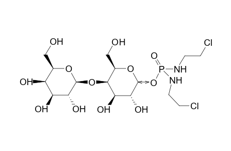 O-[4-O-(b-d-galactopyranosyl)-b-d-glucopyranosyl]-N,N'-di-2-chloroethyl-phosphordiamidate
