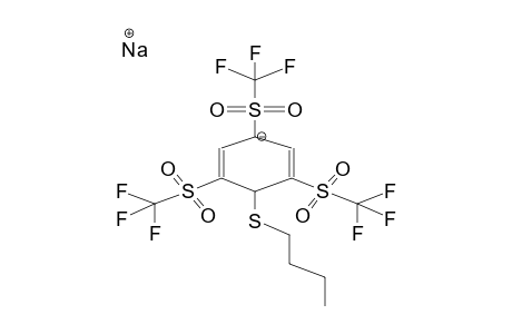 SODIUM 1,3,5-TRIS(TRIFLUOROMETHYLSULPHONYL)-4-BUTYLTHIO-2,5-CYCLOHEXADIENE ANION SALT