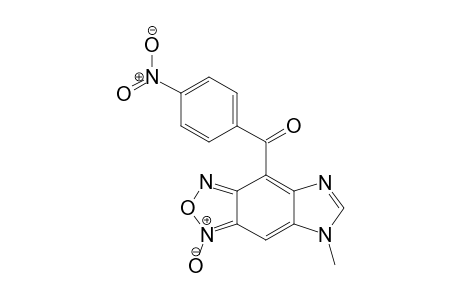5-Methyl-8-(4-nitrobenzoyl)-5H-imidazo[4,5-f][2,1,3]-benzoxadiazole 3-oxide