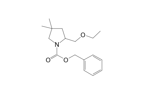Benzyl 2-(ethoxymethyl)-4,4-dimethylpyrrolidine-1-carboxylate
