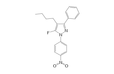 4-BUTYL-5-FLUORO-1-(PARA-NITROPHENYL)-3-PHENYLPYRAZOLE