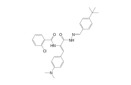 N'-(4-tert-Butylbenzylidene)-a-(2-chlorobenzamido)-4-(dimethylamino)cinnamohydrazide