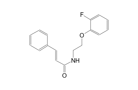 2-propenamide, N-[2-(2-fluorophenoxy)ethyl]-3-phenyl-, (2E)-