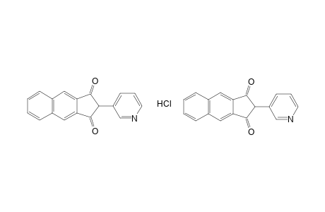2-(3-pyridyl)-1H-benz[f]indene-1,3(2H)-dione, hydrochloride(2:1)