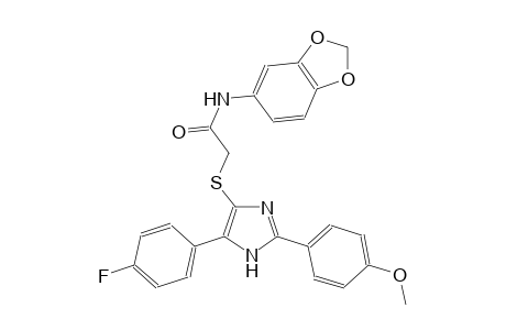 acetamide, N-(1,3-benzodioxol-5-yl)-2-[[5-(4-fluorophenyl)-2-(4-methoxyphenyl)-1H-imidazol-4-yl]thio]-