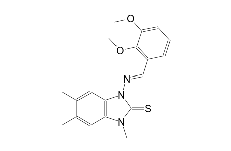 1-{[(E)-(2,3-dimethoxyphenyl)methylidene]amino}-3,5,6-trimethyl-1,3-dihydro-2H-benzimidazole-2-thione