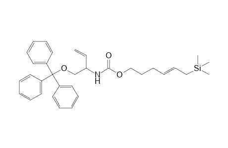 6-Trimethylsilylhex-4-enyl (1-trityloxymethylallyl)carbamate
