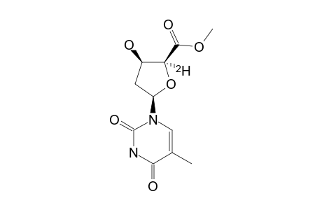 (2S,3R,5R)-2-DEUTERIO-3-HYDROXY-5-(5-METHYL-2,4-DIOXO-3,4-DIHYDRO-2H-PYRIMIDIN-1-YL)-TETRAHYDROFURAN-2-CARBOXYLIC-ACID-METHYLESTER