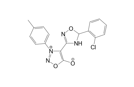 3-(p-Methylphenyl)-4-[5-(2-chlorophenyl)-.delta.(2)-1,2,4-oxadiazolin-3-yl]sydnone