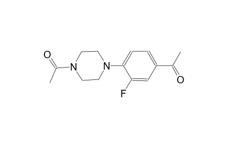 1-[4-(4-acetyl-1-piperazinyl)-3-fluorophenyl]ethanone